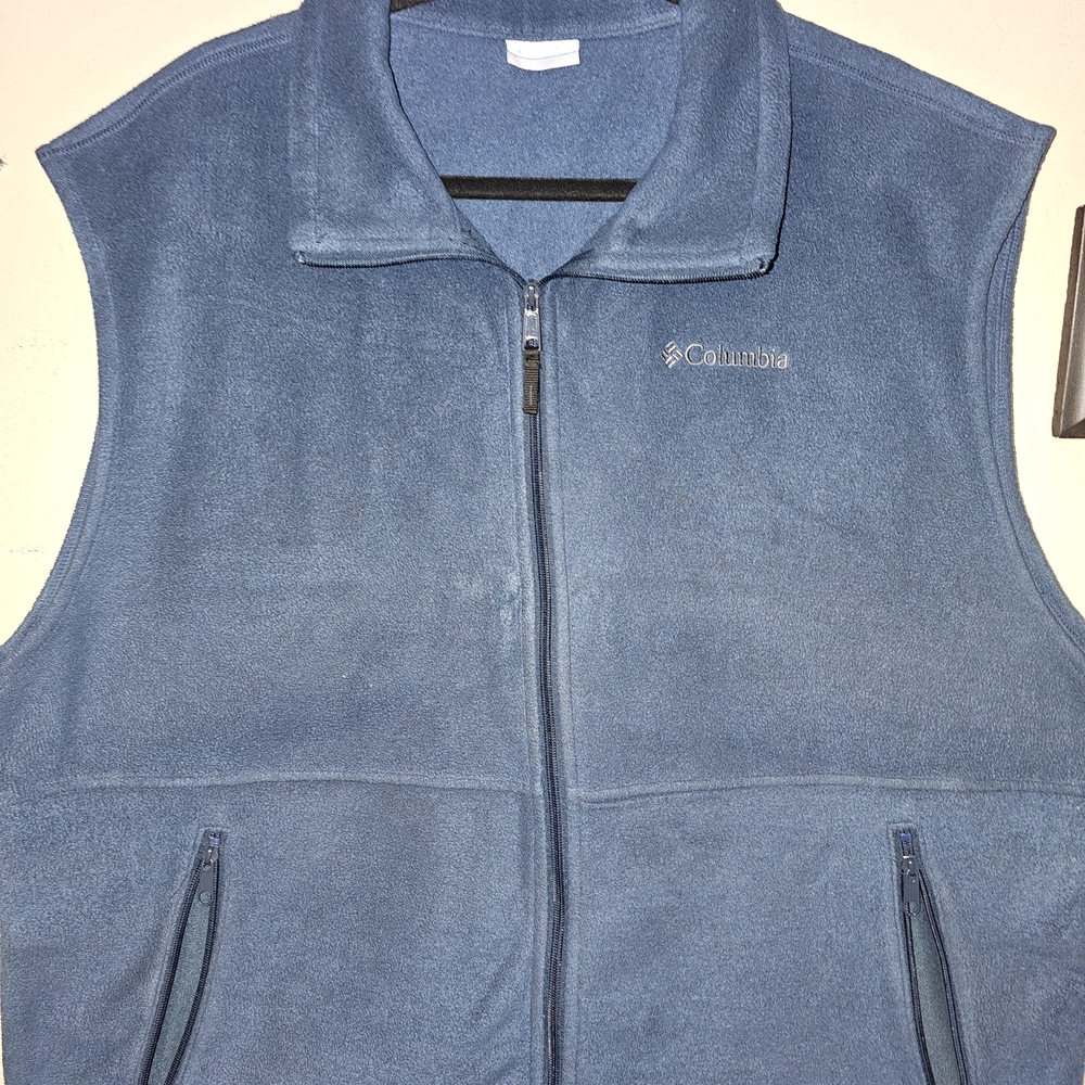 Columbia Men's Slate Blue Fleece Vest